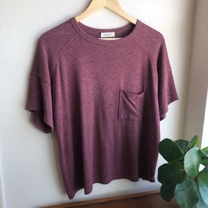Ginger G Soft Slouchy Dusty Rose Top